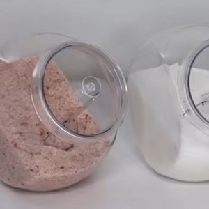 Bath Salts Bath Soak Candy Jar Laundry Pods Clear Storage Container Lid